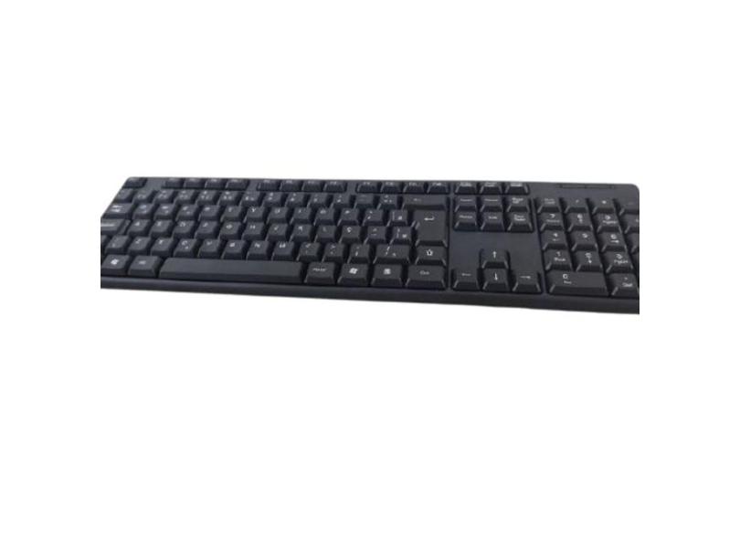 Teclado Standar Abnt Ii Modelo Kb-3728 Usb Preto O&M