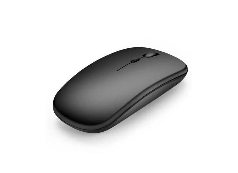 Mouse Sem Fio Ultra Fino Recarregável Slim, Silencioso e Compacto para