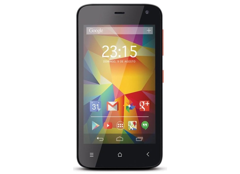 Smartphone Qbex 8GB Evo 5,0 MP 2 Chips Android 5.1 (Lollipop) 3G Wi-Fi