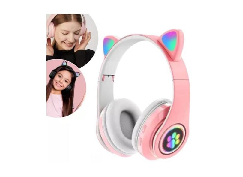 Fone Gamer para Mulheres Confortável com LED e Nota Fiscal - King