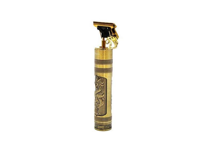 Barbeador Dourado Recarregável - 4 Pentes - Sem Fio - Higa Shop
