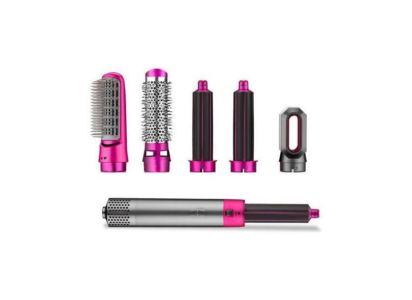 Escova 5 Em 1 Rotativa Alisadora Secadora 110v Escova