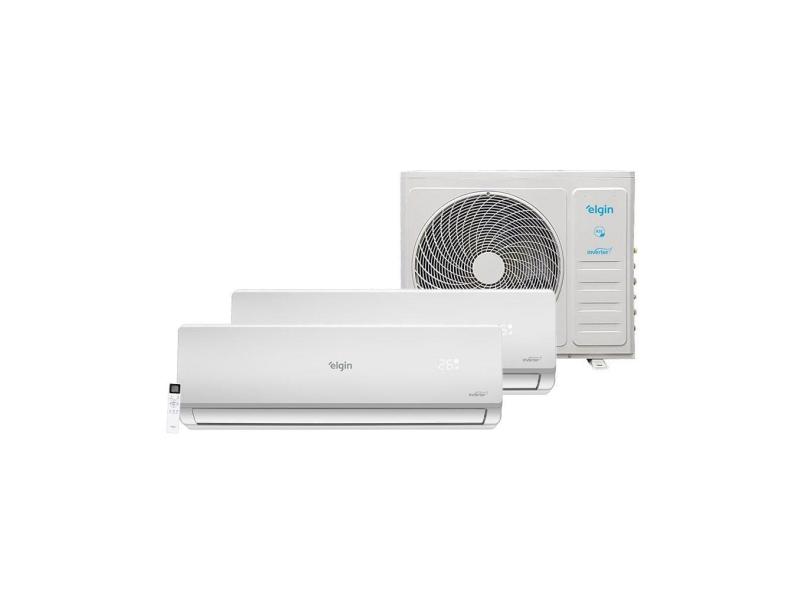 Ar Condicionado Bi Split Hi Wall Inverter Elgin Plus 2x12000 BTU/h Quente e Frio 45MTQE18C2CB – 220 Volts