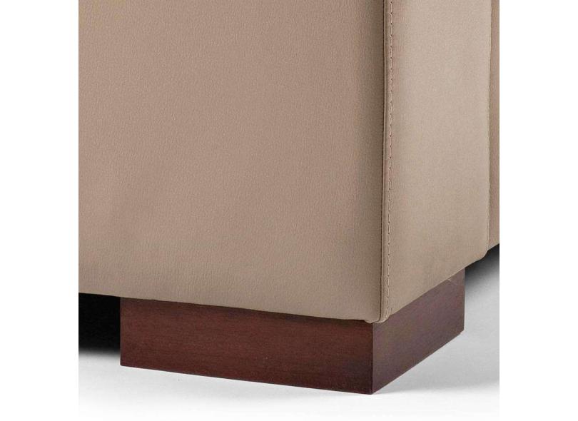 Sofá 3 lugares Couro Nord Minuano Estofados