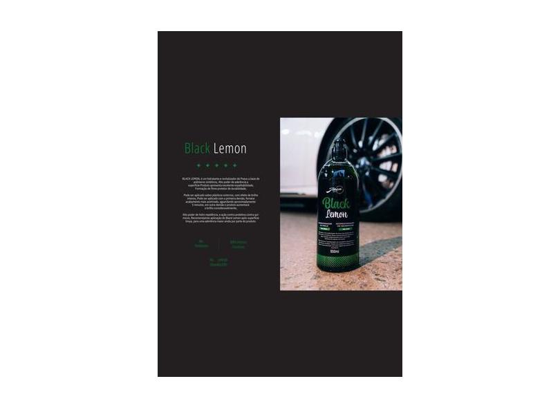 Black lemon 500 ml condicionador de pneu - jaça produtos - JAÇA PRODUT