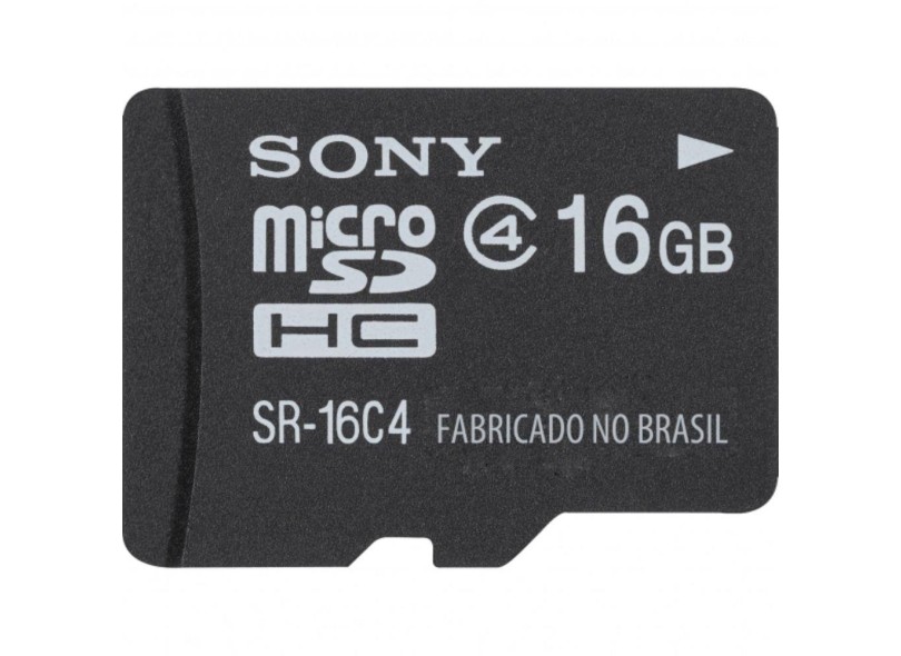 Cartão de Memória Micro SDHC com Adaptador Sony 16 GB SR-16C4