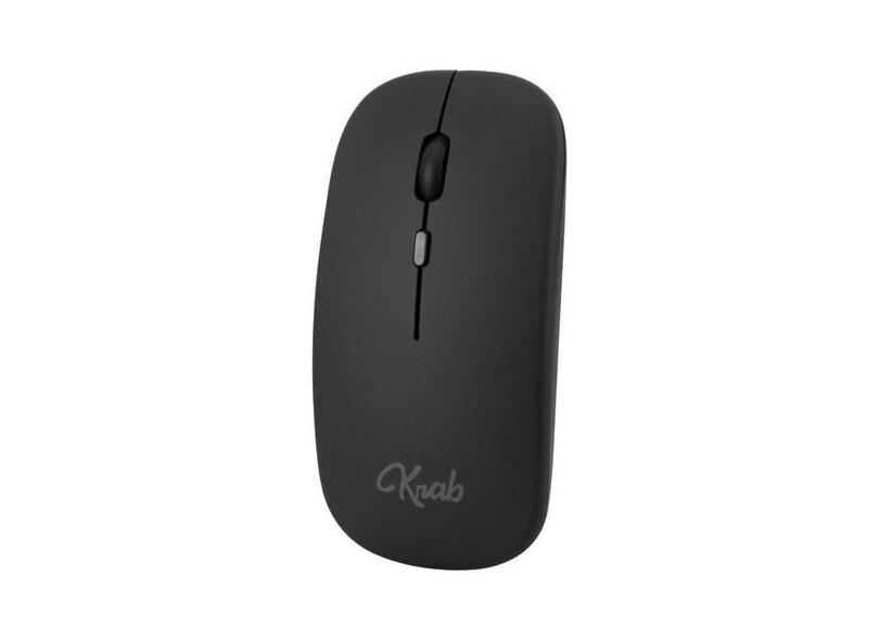 Mouse Krab KBMI11 - Sem Fio - 1200 Dpi - 4 Botoes - Preto - Quanta