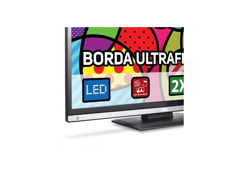 TV LED 32" AOC 2 HDMI Conversor Digital Integrado LE32D0330