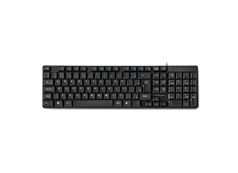 Teclado Com Fio Multimídia Movitec Abnt2 Otf-01