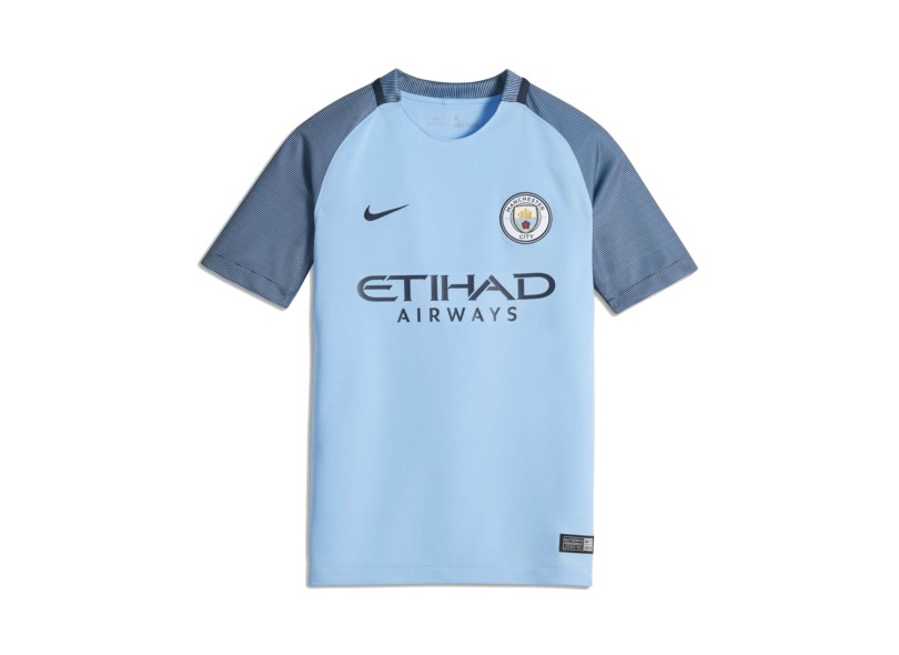 Camisa Torcedor infantil Manchester City I 2016/17 sem Número Nike