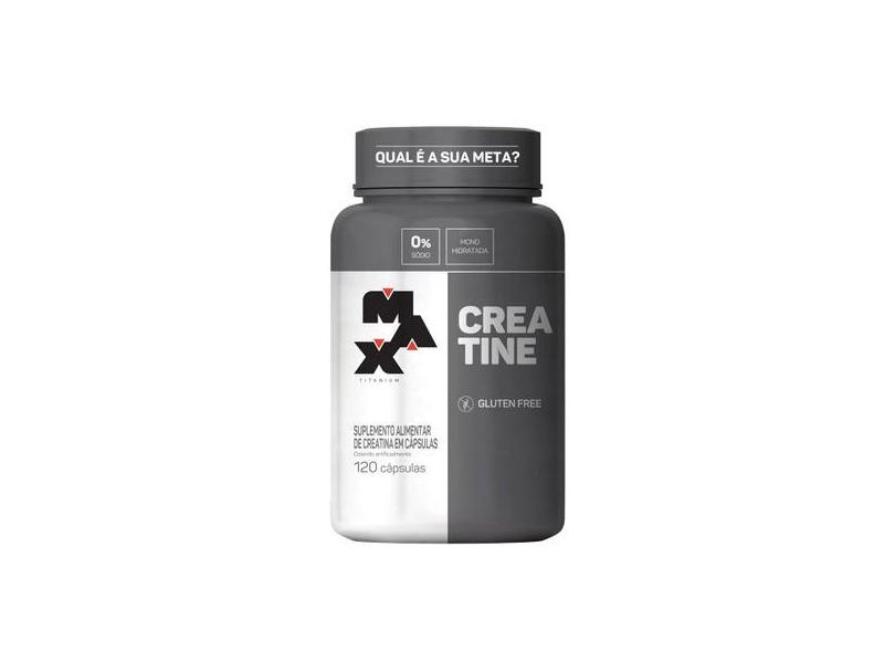 Creatina Em Capsulas Monohidratada 120 Caps - Max Titanium