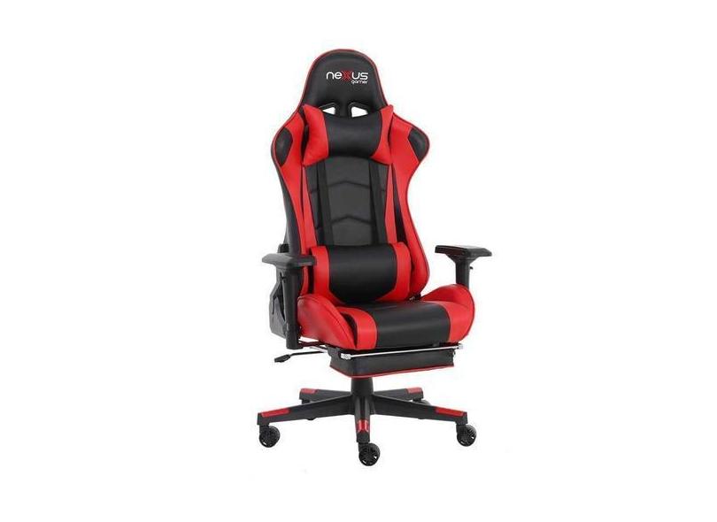 Cadeira Gamer Completa Scorpion Nexus Preta C/Vermelho