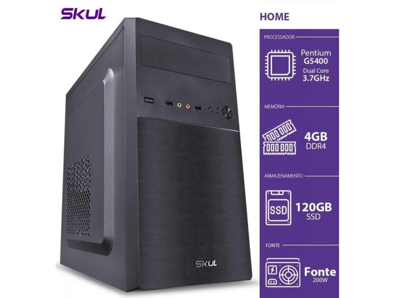 Computador Home H200 -pentium Dual Core G5400 3.7ghz Mem 4gb