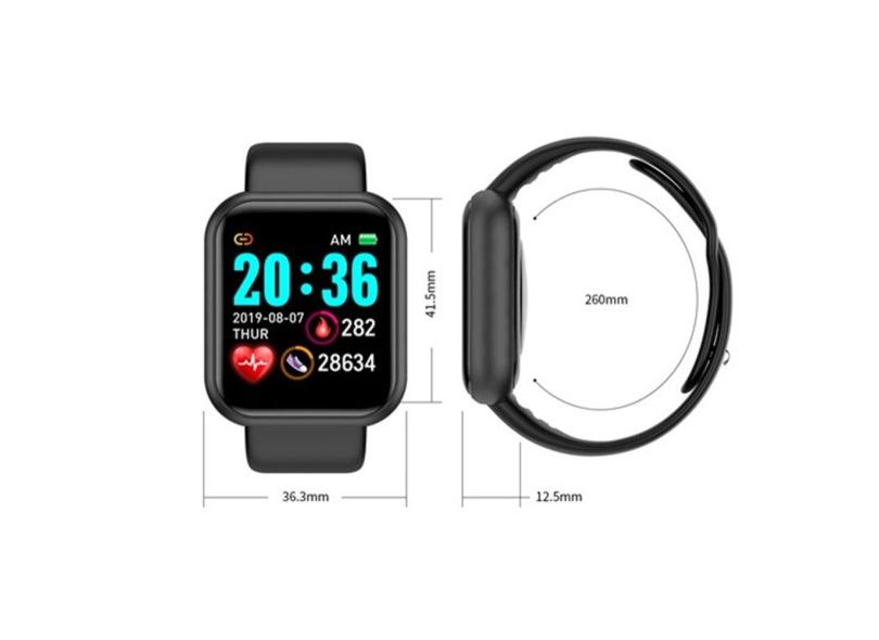 Relógio Inteligente Bluetooth 4.0 Smartwatch D20 1.3 150mAh