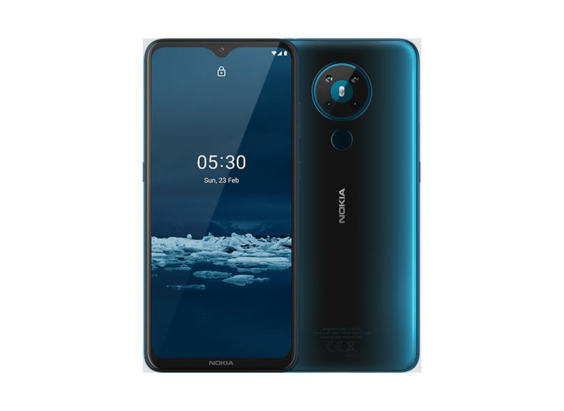 Smartphone Nokia 5.3 128GB Câmera Quádrupla 2 Chips Android 10