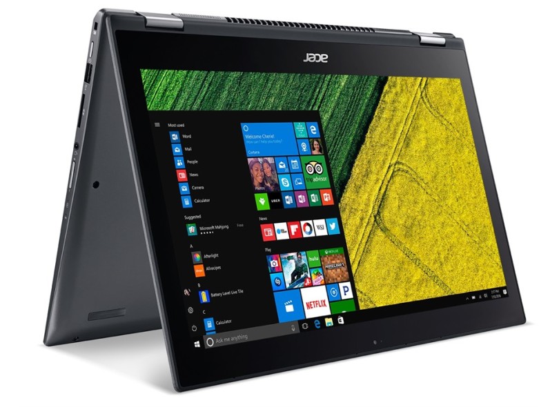 Notebook Conversível Acer Spin 5 Intel Core i7 8550U 8ª Geração 8 GB de RAM 512.0 GB 15.6 " Touchscreen GeForce GTX 1050 Windows 10 SP513-51GN-89FN