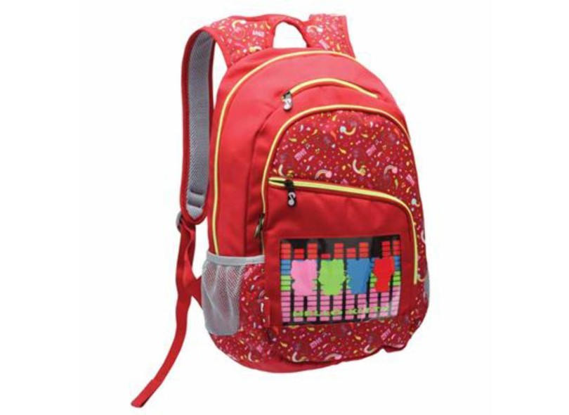 Mochila Choice Bag com Compartimento para Notebook Hello Kitty Music Choice