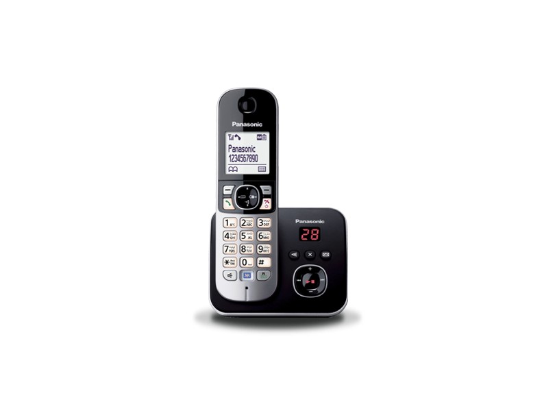Telefone sem Fio Panasonic Secretaria Eletrônica KX-TG6821
