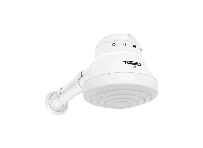 Ducha Fame Faminho 4T 220V/6.800W - Com Cano De 30cm Branco Chuveiro E