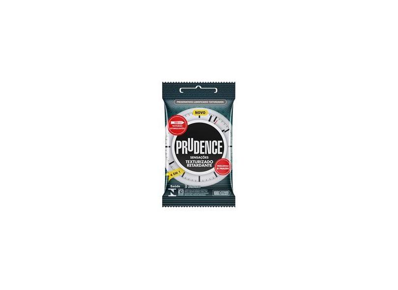 Preservativo Prudence Sensações Texturizado Retardante com 3 Unidades ...