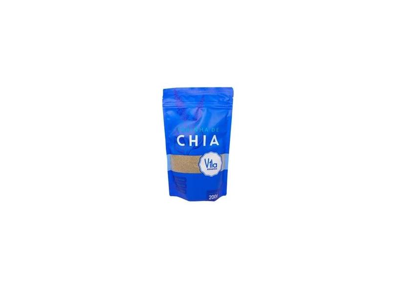 Farinha De Chia 100% Vegano Sem Glúten E Lactose 200g Vila Alimentos