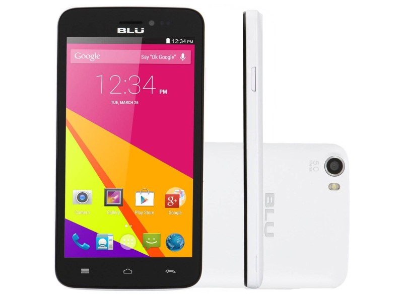 Smartphone Blu Studio 5.0 C D536 2 Chips 4GB Android 4.4 (Kit Kat) Wi-Fi 3G