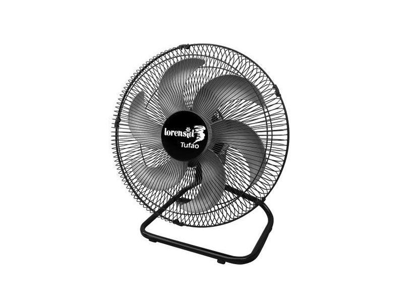 Ventilador De Mesa Loren-Sid Turbo Tufão 50 Preto Bivolt Hélice 6 Pás