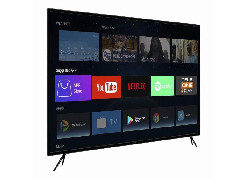 Smart TV TV LED 50 " HQ 4K Netflix HQSTV50NY 3 HDMI