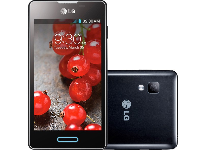 Smartphone LG Optimus L5 II E450 Câmera 5,0 MP Desbloqueado 4 GB Android 4.1 (Jelly Bean) 3G Wi-Fi