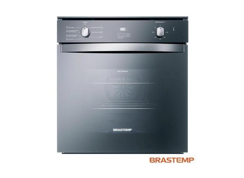 Forno de Embutir Elétrico Brastemp 84 Litros Inox Espelhado com Convecção e Timer Touch