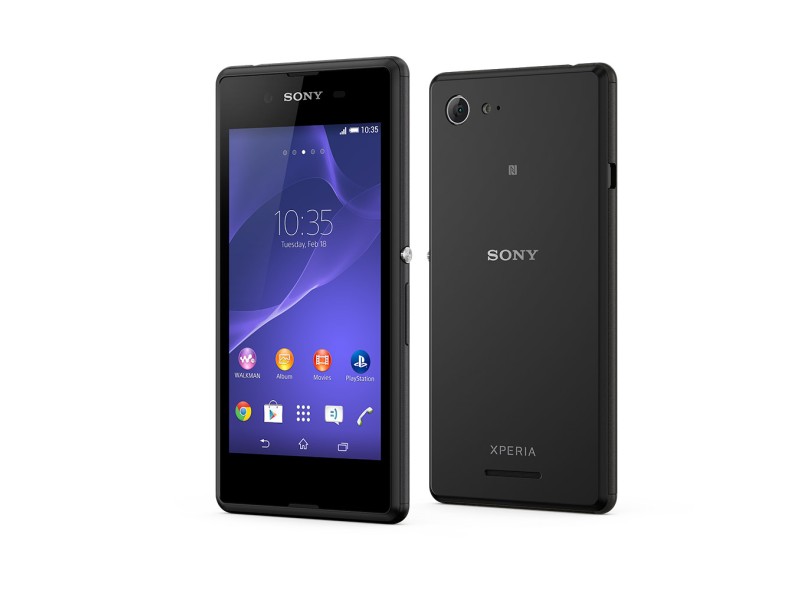 Smartphone Sony peria E3 Dual D2212 2 Chips 4GB Android 4.4 (Kit Kat) Wi-Fi 3G