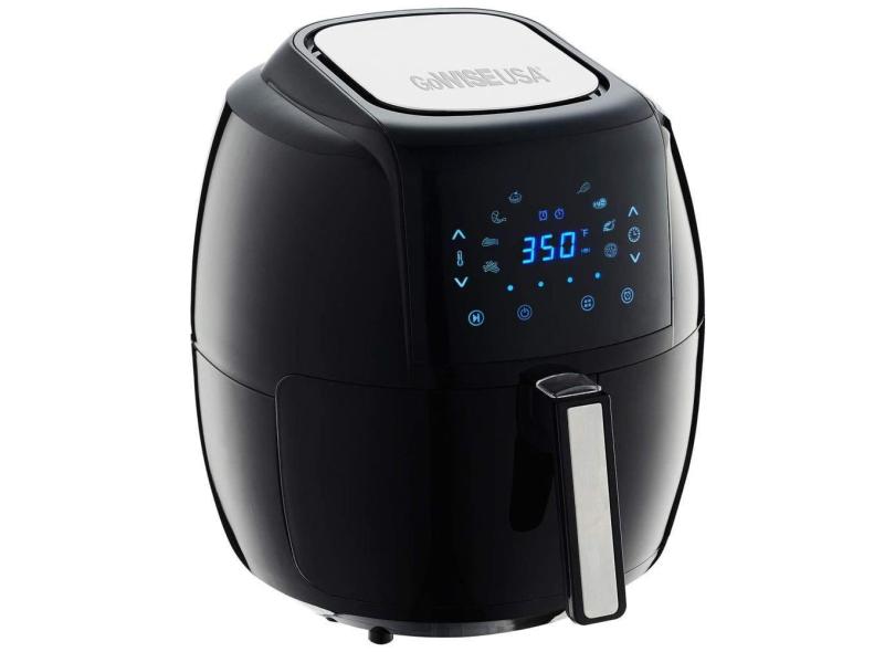 AirFryer 8 em 1, Capacidade 5,5L com Display Digital, 110V 1700W, GOWISE USA GW22731, Preto