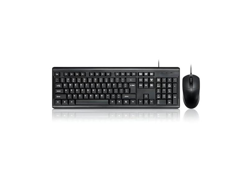 Kit Teclado e Mouse Com Fio USB Para PC, Computador, Notebook