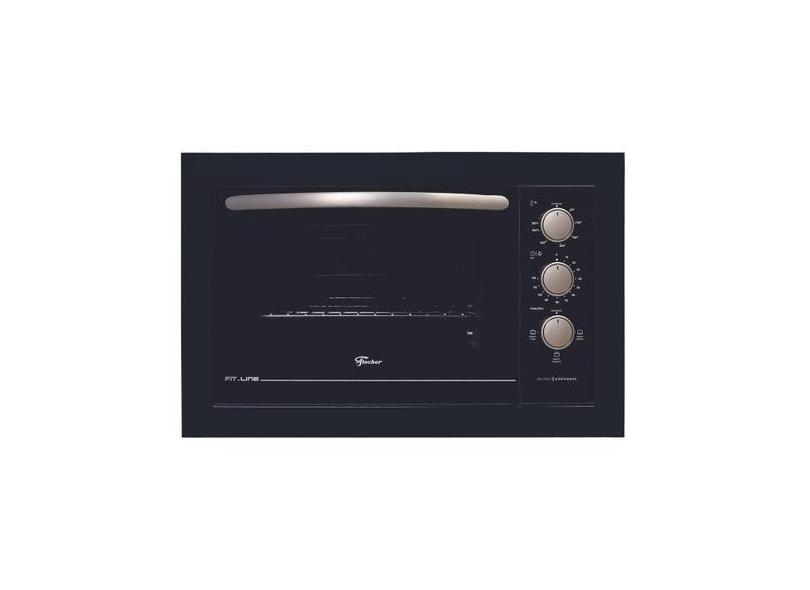 Forno Elétrico De Embutir Fischer 48 Litros Preto Fit Line 3