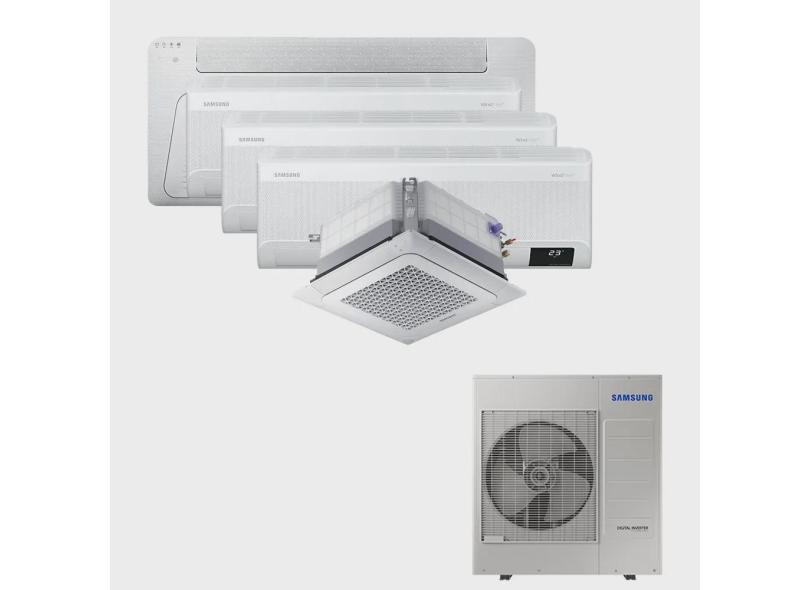 Ar Condicionado Multi Split Inverter Samsung fjm 34.000 btus q/f 220V + 1x Cassete 1 Via Wind Free 9.000 btus + 3x High Wall WindFree 9.000 btus + 1x WindFree Minicassete de 4 Vias 18.000 btus