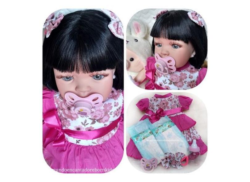 Boneca Bebe Reborn Baby Morena