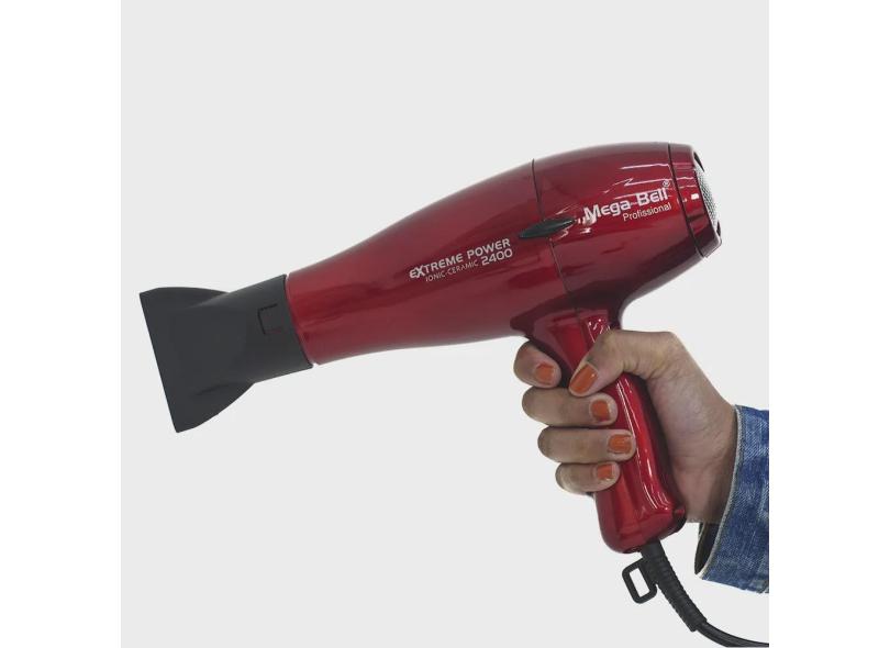 Mega Bell Extreme Power 2400W - Secador de Cabelo 240V