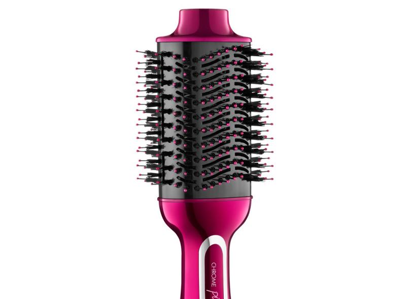 Escova Secadora Cerâmica Mondial Chrome Pink ES-04