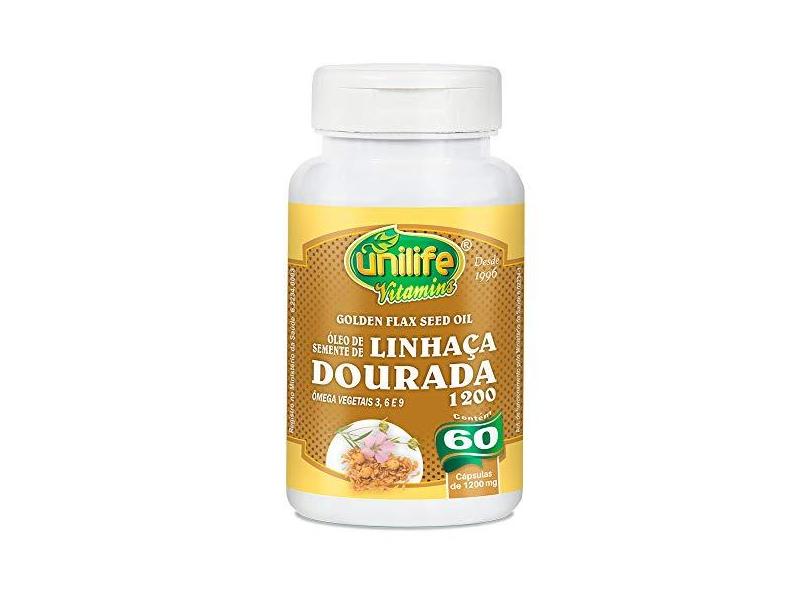 Óleo de Semente de Linhaça  1200mg 60 Cápsulas Unilife