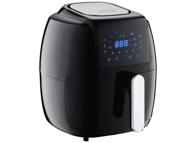 Fritadeira Elétrica AirFryer 4,7L com Painel Digital e Livro de Receitas, 110V, GOWISE USA GW22921 S, Preto