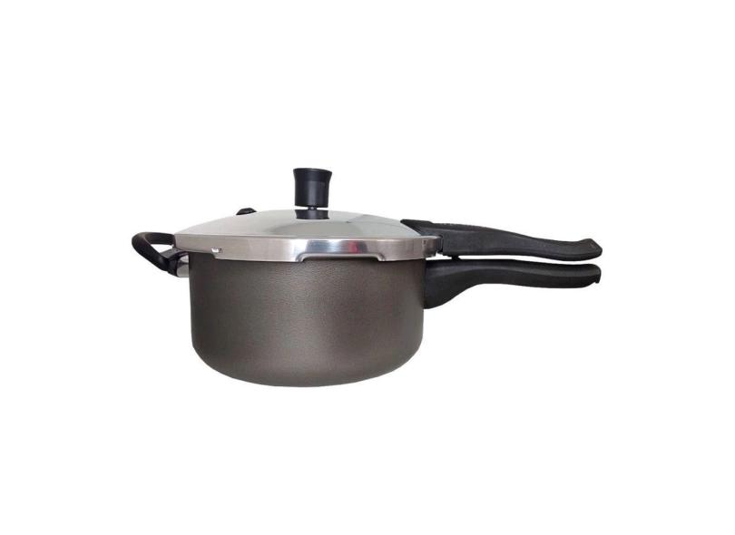 Panela de Pressão Antiaderente 4.5L Cinza - Nigro