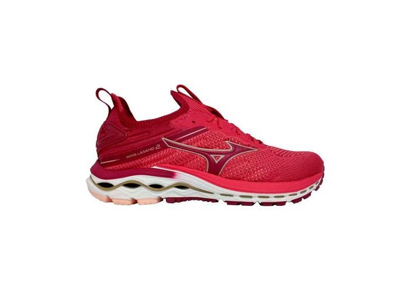 Tenis Mizuno Wave Legend 2 Feminino Vermelho com o Melhor Preco e no Zoom