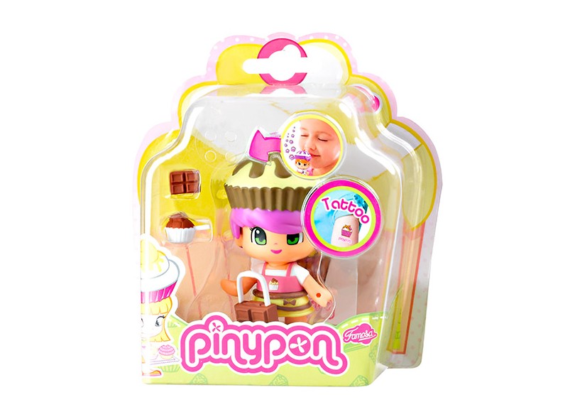 Boneca Pinypon Cupcake Chocolate Multikids