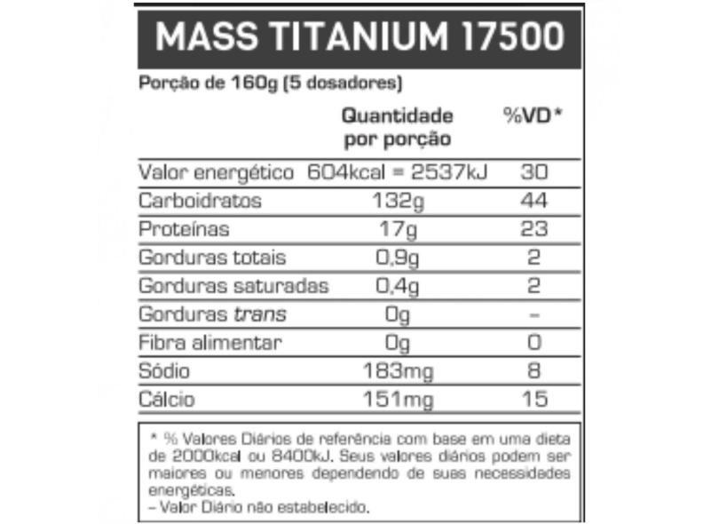 Comprar Suplemento Energético Mass Titanium 17500 - Max