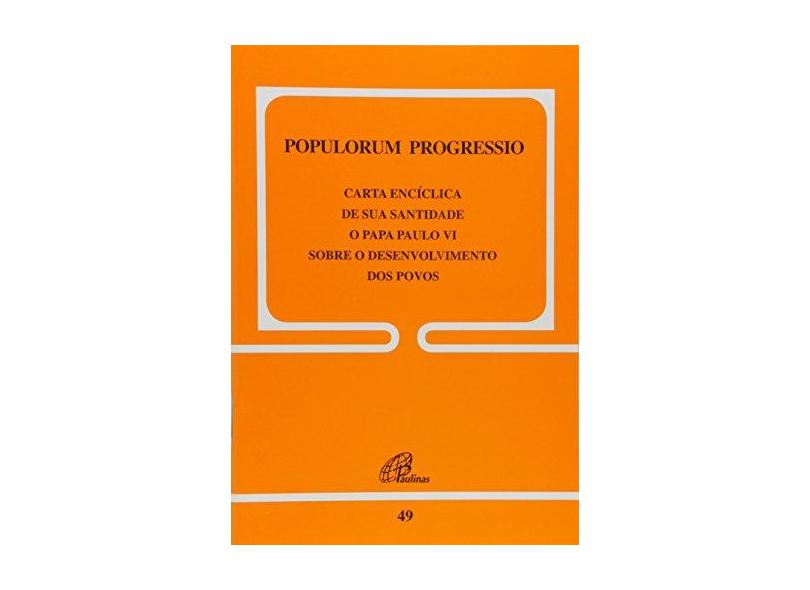 Populorum Progressio - Paulo Vi - 9788535617214
