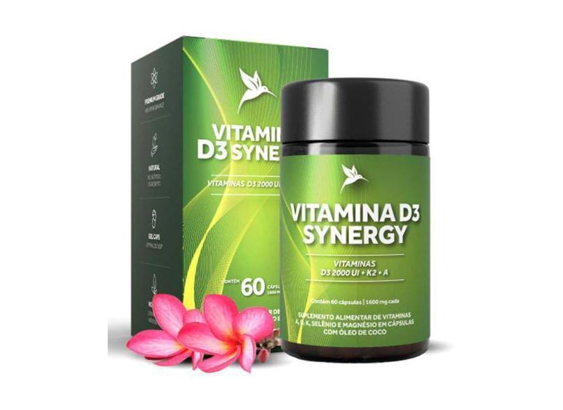 Vitamina D3 Synergy - Pura Vida - 60 Caps