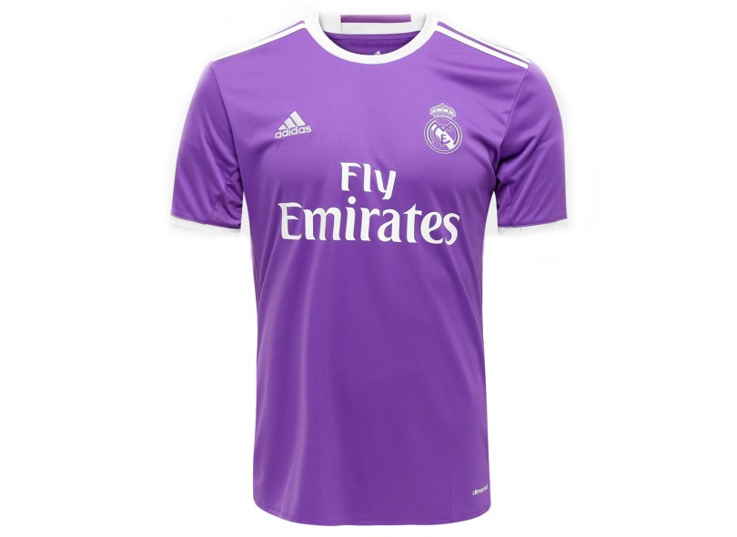 Camisa Torcedor Real Madrid II 2016/17 sem Número Adidas