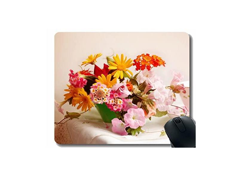 Mouse pad personalizado, rosas e flores, conjuntos de chá diferentes, toalha de mesa, mouse pads