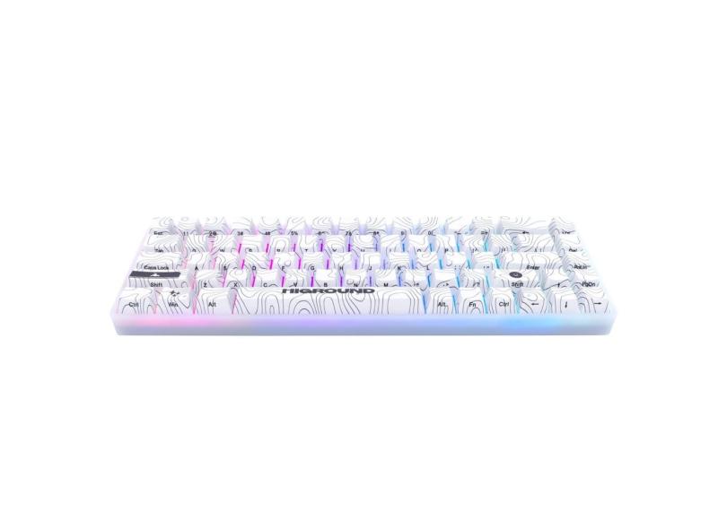 Teclado para jogos Higround Trailhead 65% USB mecânico com fio