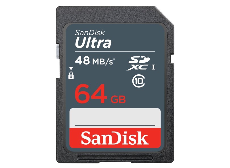 Cartão de Memória SDXC SanDisk Ultra 64 GB SDSDUNB-064G